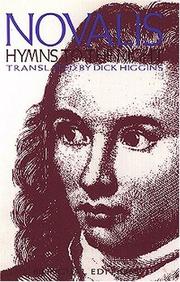 Cover of: Hymns to the night by Novalis