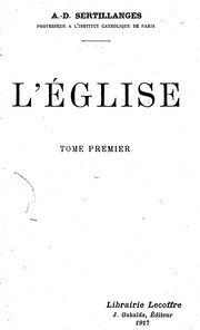 Cover of: L' église by Antonin Sertillanges