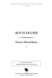 Cover of: Royte felder