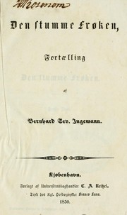 Cover of: Den stumme frøken: fortælling