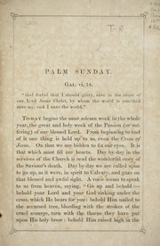 Cover of: A tract for Passion Week, containing reflections on Palm Sunday, Good Friday, and Easter Eve by 