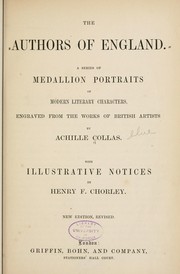 Cover of: The authors of England by Henry Fothergill Chorley