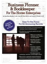 Cover of: Business Planner & Bookkeeper for the Horse Enterprise