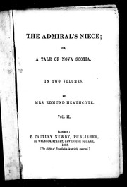 The admirals niece, or, A tale of Nova Scotia