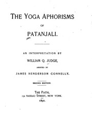 Cover of: The Yoga Aphorisms of Patanjali by Patañjali, James Henderson Connelly , William Quan Judge