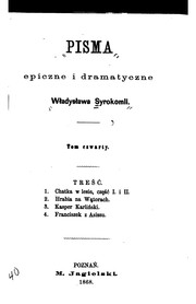 Cover of: Pisma epiczne i dramatyczne Władysława Syrokomli.