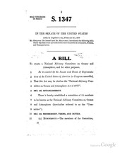 Cover of: National Advisory Committee on Oceans and Atmosphere act of 1977: hearing before the Committee on Commerce, Science, and Transportation, United States Senate, Ninety-fifth Congress, first session on S. 1347 ... May 2, 1977.