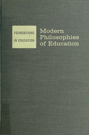 Cover of: Modern philosophies of education