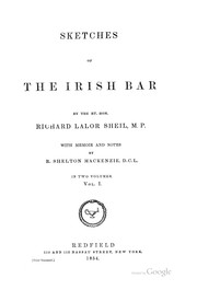 Cover of: Sketches of the Irish bar by Richard Lalor Sheil