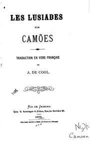 Cover of: Les Lusiades by Luís de Camões, A . de Cool