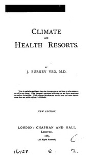 Cover of: Climate and Health Resorts