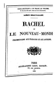 Cover of: Rachel et le nouveau-monde: promenade aux États-Unis et aux Antilles