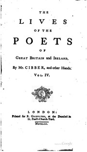 Cover of: The lives of the poets of Great Britain and Ireland, to the time of Dean Swift.