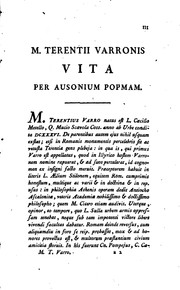Cover of: M. Ter. Varronis De lingua Latina libri qui supersunt: cum fragmentis ejusdem