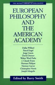 Cover of: European Philosophy and the American Academy (Monist Library of Philosophy)