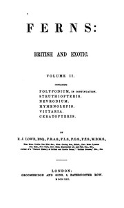 Cover of: Ferns: British and Exotic by Edward Joseph Lowe, Edward Joseph Lowe