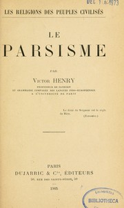 Cover of: Le parsisme by Victor Henry
