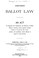 Cover of: Amended Ballot Law: An Act to Regulate the Nomination and Election of Public ...