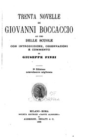 Cover of: Trenta novelle di Giovanni Boccaccio ad use delle scuole by Giovanni Boccaccio