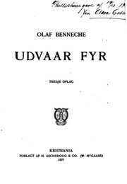 Cover of: Udvaar fyr. by Olaf Benneche