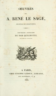 Cover of: Œuvres de A. René Le Sage by Alain René Le Sage, Alain René Le Sage