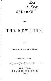 Cover of: Sermons for the New Life