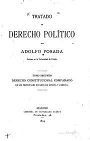 Cover of: Tratado de derecho político