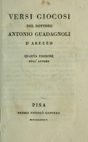 Cover of: Versi giocosi