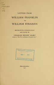 Letters from William Franklin to William Strahan by William Franklin