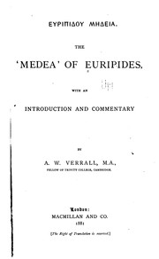 Cover of: Medea by Euripides, Arthur Woollgar Verrall