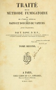 Cover of: Traité de la méthode fumigatoire, ou, De l'emploi médical des bains et douches de vapeurs