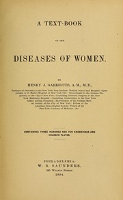 Cover of: A text-book of the diseases of women