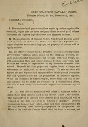 General orders, no. 7 by Confederate States of America. Army of Tennessee. Cavalry Corps