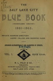 Cover of: The Salt Lake City blue book (householder's directory) 1901-1902...