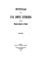 Cover of: Noticias de una corte literaria...