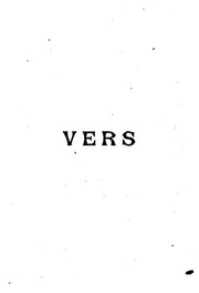 Cover of: Vers by Francis Jammes, Francis Jammes