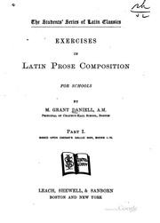 Cover of: Exercises in Latin prose composition: for schools