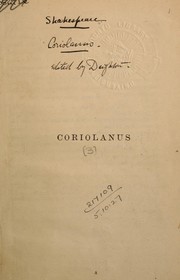 Cover of: [Coriolanus | William Shakespeare