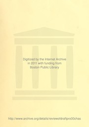 Cover of: Review of draft project impact report for the Harvard Club garage project