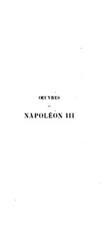 Cover of: Œuvres de Napoléon III by Napoléon III