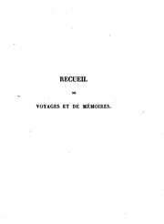 Cover of: Recueil de voyages et de mémoires by Idrīsī, Société de géographie (France ), Marco Polo