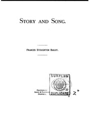 Cover of: Story and song. | Frances Stoughton Bailey