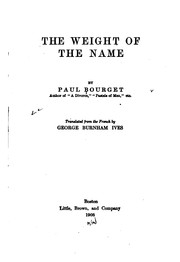 Cover of: The weight of the name