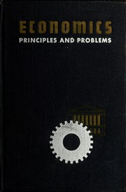 Cover of: Economics, principles and problems by Paul F. Gemmill