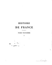 Cover of Histoire de France depuis les origines jusqu'à la révolution