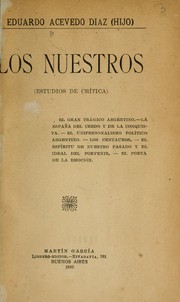 Cover of: Los nuestros (estudios de crítica)
