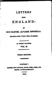 Cover of: Letters from England