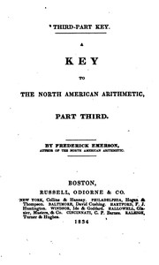Cover of: A Key to the North American Arithmetic: Part Third