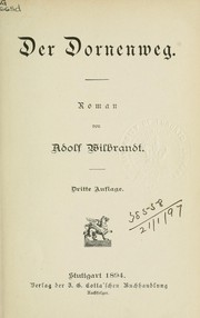 Cover of: Der Dornenweg: Roman