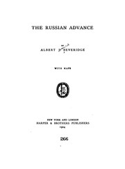 Cover of: The Russian advance by Albert Jeremiah Beveridge